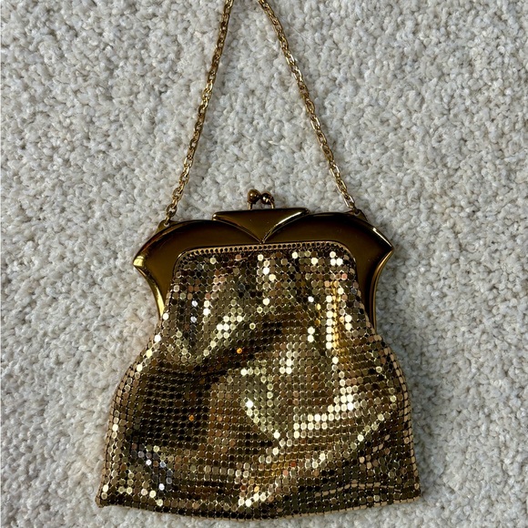 Vintage Whiting & Davis Metal Mesh Chain Mail Coin Purse KISS Lock - Picture 6 of 8